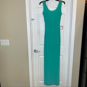Symphony Aqua Green Maxi Dress Size Small